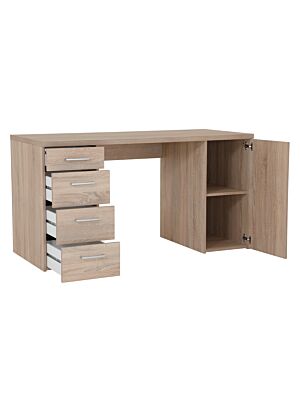 Bureau SONOMA 139x74cm - Chêne / Beige Clair