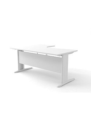 Bureau BRASILIA Compact Droit - Blanc