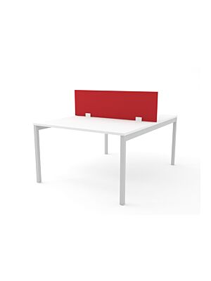 Bureau BRASILIA  Avec Séparation EN Tissu Rouge