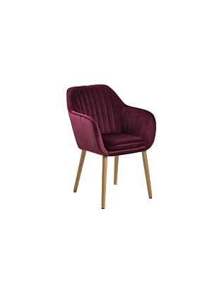 Fauteuil EMILIA 83x57x59cm - Bordeaux