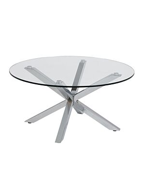 Table basse HEAVEN Verre Transparent  - Argent