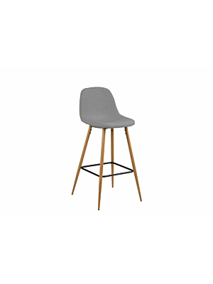 Tabouret Bar WILMA - Gris Clair