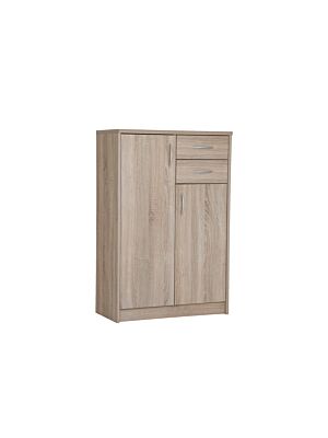 Meuble Multifonction SCONTO 2 tiroirs 2 portes Marron Clair