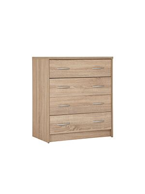 Commode SCONTO Avec 4 Tiroirs - Beige