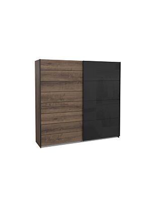 Armoire JAWA - Marron Mat / Noir