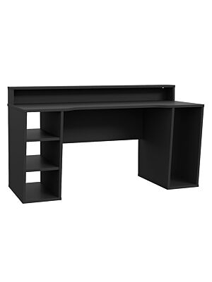 Bureau Gaming TEAZUR 160x72x91cm - Noir