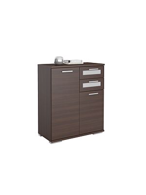 Commode SOLIDO 2 portes et 2 tiroirs Marron