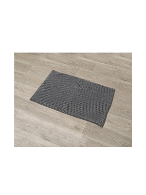 Tapis Microfibre BOULES 50x80cm - Gris Foncé 