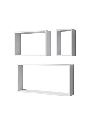 Set de 3 Etagères SHELVY 30*60 - Blanc