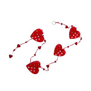Guirlande Cœur Saint Valentin - Rouge Décors à accrocher