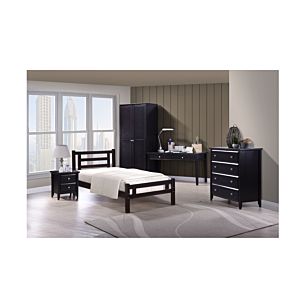 Commode COSTA Avec 4 Tiroirs - Marron
