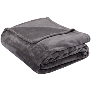 Couverture En Flanelle - Gris Foncé