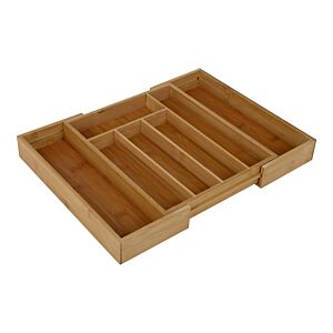 Ménagère Adaptable En Bambou - Beige Accessoires Cuisine