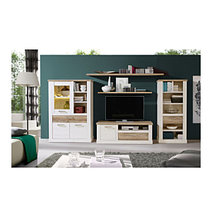 Petite Étagère DURO - Chêne / Beige