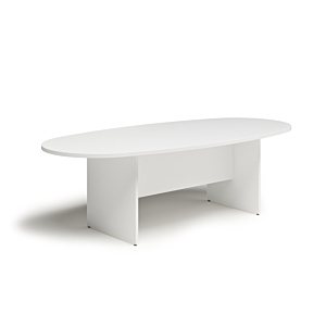 Table De Réunion BRASILIA Ovale - Blanc