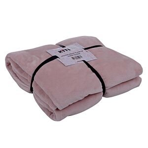 Couverture En Flanelle 160x220cm - Rose Plaid et couvertures