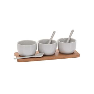 Set De 7 Pièces De Service - Blanc Serviteurs