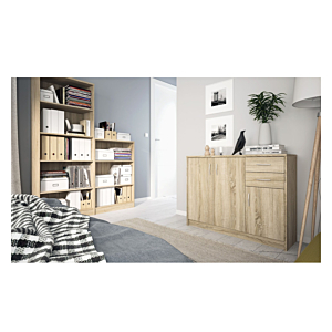 Commode SCONTO Avec 2 Tiroirs - Beige clair