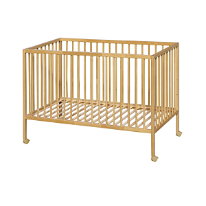 Lit Bébé JAD 60x120cm Avec Roulettes - Beige Lits bébés