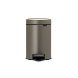 Poubelle À Pedale NEWLCON 3L - Platinium Poubelles de salle de bain