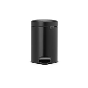 Poubelle À Pédale NEWLCON 3L - Noir Mat Poubelles de salle de bain