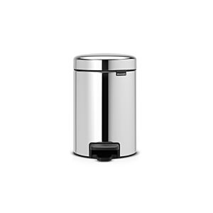 Poubelle À Pedale NEWLCON 3L - Brillant Acier Poubelles de salle de bain