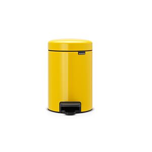 Poubelle À Pedale NEWLCON 3L - Jaune Daisy Poubelles de salle de bain