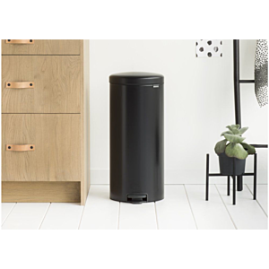 Poubelle À Pédale NEWLCON 30L - Noir Mat