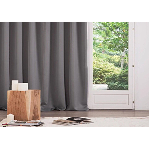 Set De 2 Rideaux Occultant - Gris 