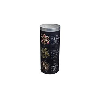 Set De 3 Boites RELIEF - Noir Rangement cuisine