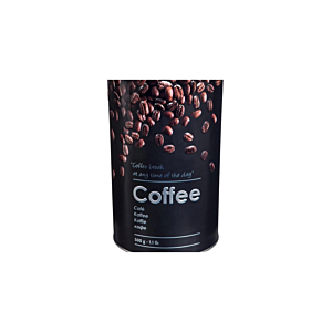 Boite Café Ronde RELIEF 2 - Noir