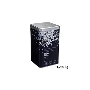 Boîte À Riz RELIEF 2 - Noir / Blanc Rangement cuisine