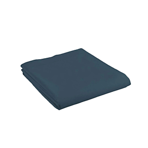 Drap plat BLEU NUIT & POINT BOURDON 180 x 290 cm Draps