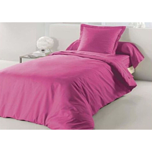 Housse De Couette 1 Personne 140x200cm - Rose Housses de couette