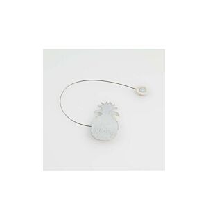 Embrasse Aimantée 30x8 x4.5cm - Blanc / Or Tringles et accessoires rideaux