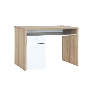 Bureau GLOBO - Chêne Marron / Blanc