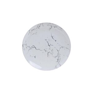 Assiette Effet Marbre 19 cm - Blanc Serviteurs