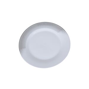 Assiette Plate 27 cm - Gris / Blanc Serviteurs