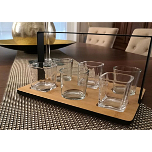 Set Apéritif 7 Pièces BISTROT - Blanc / Beige / Noir