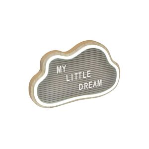 Boîte À Message Lumineuse Enfant Nuage - Gris Bibelots