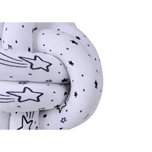 Coussin Nœud Décoratif WILD KIDS - Blanc / Noir