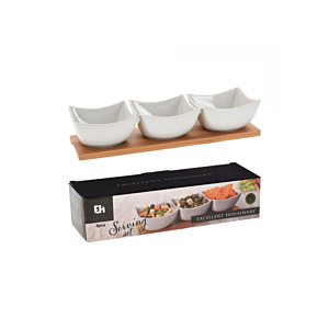 Set De 3 Bols En Porcelaine - Blanc