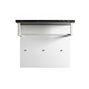 Penderie MUNDI 82,3x35,2x71,3cm - Marbre / Blanc Armoires rangements