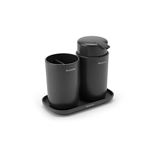 Set Salle De Bain 3 Pièces BRABANTIA - Anthracite Gobelets et distributeurs de savon