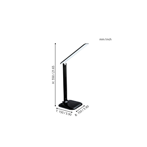 Lampe De Bureau CAUPO - Noir
