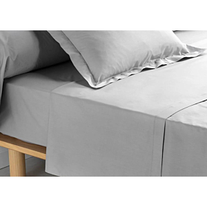 Drap Plat PERCALE - Gris
