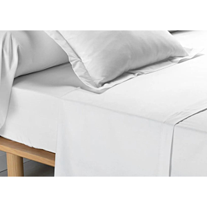 Drap Plat PERCALE - Blanc