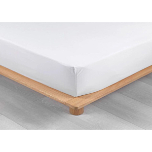 Drap Housse Percale Uni 78 Fils - Blanc