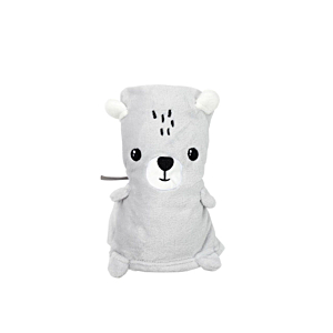 Plaid Ourson Enfant - Gris Clair