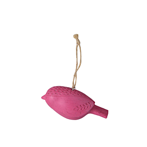 Oiseau Résine Poésie - Rose